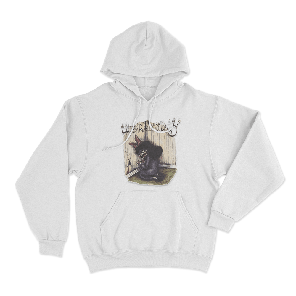 Wednesday Bleeds Cover Unisex Hoodie White Wednesday Bleeds Cover Unisex Hoodie White