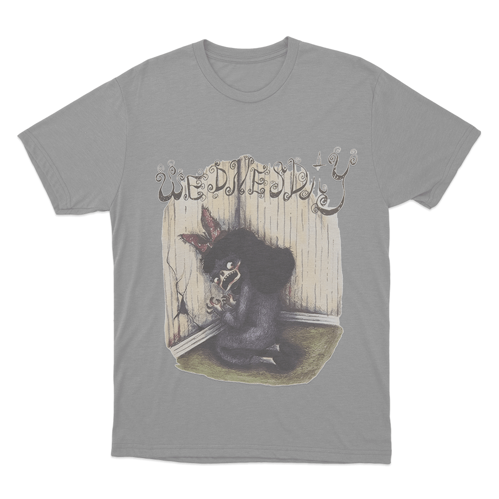 Wednesday Bleeds Cover Unisex T Shirt Grey Wednesday Bleeds Cover Unisex T Shirt Grey
