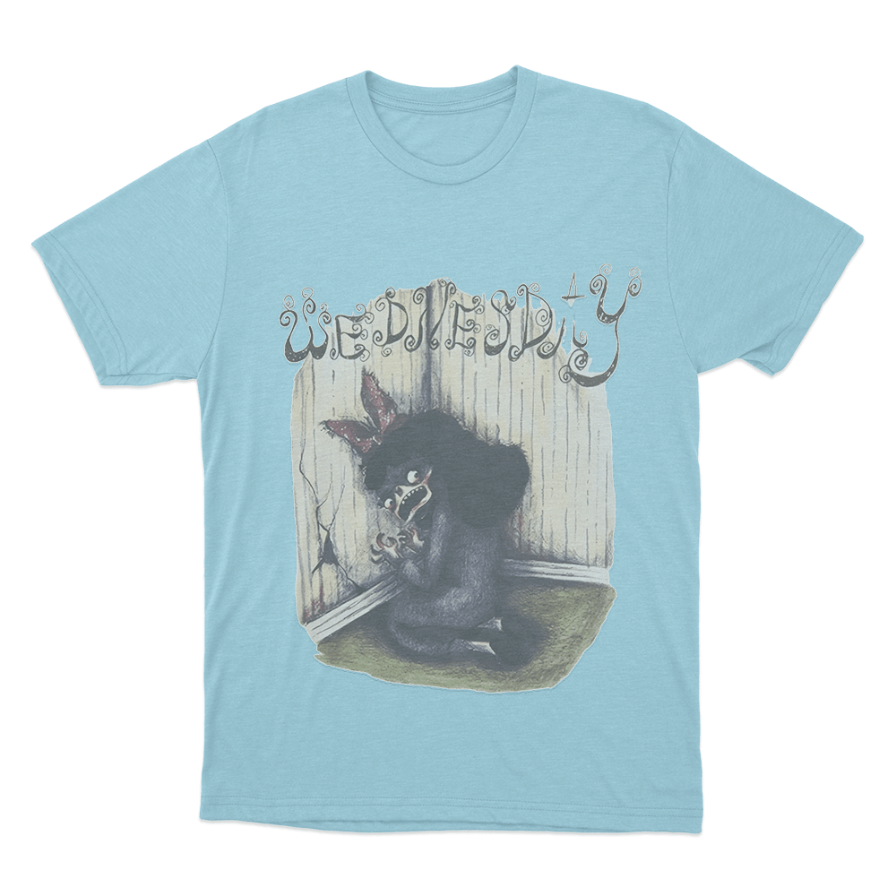 Wednesday Bleeds Cover Unisex T Shirt Sky Blue Wednesday Bleeds Cover Unisex T Shirt Sky Blue