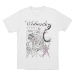 Wednesday Collage Unisex T Shirt White